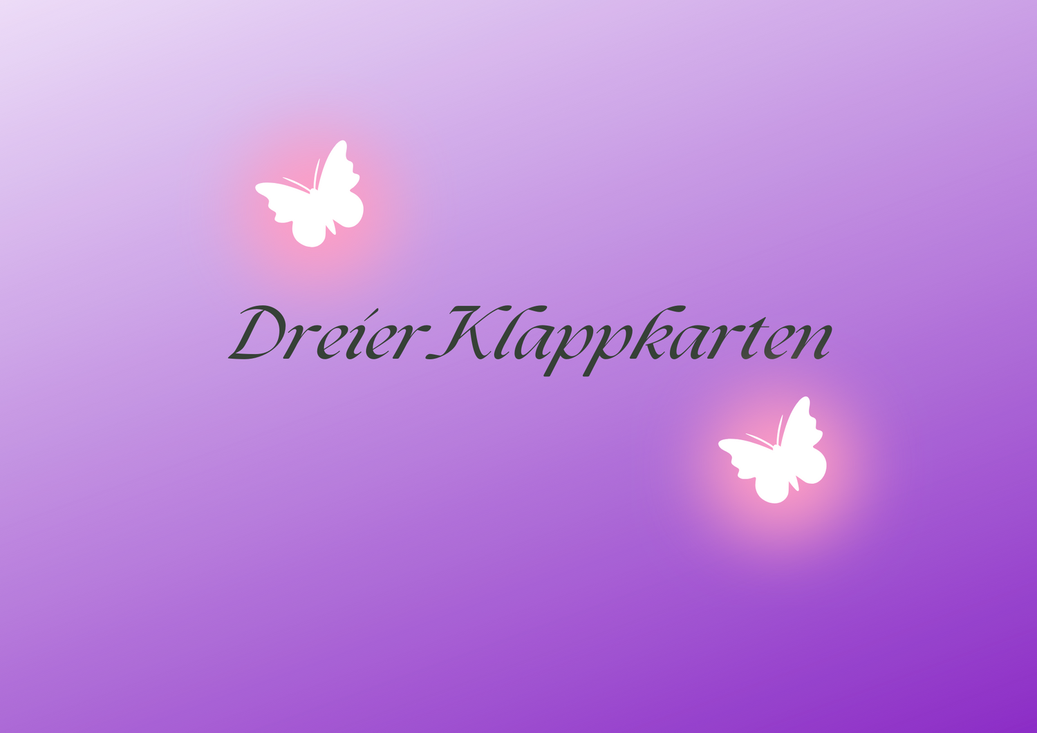 Dreierklappkarten