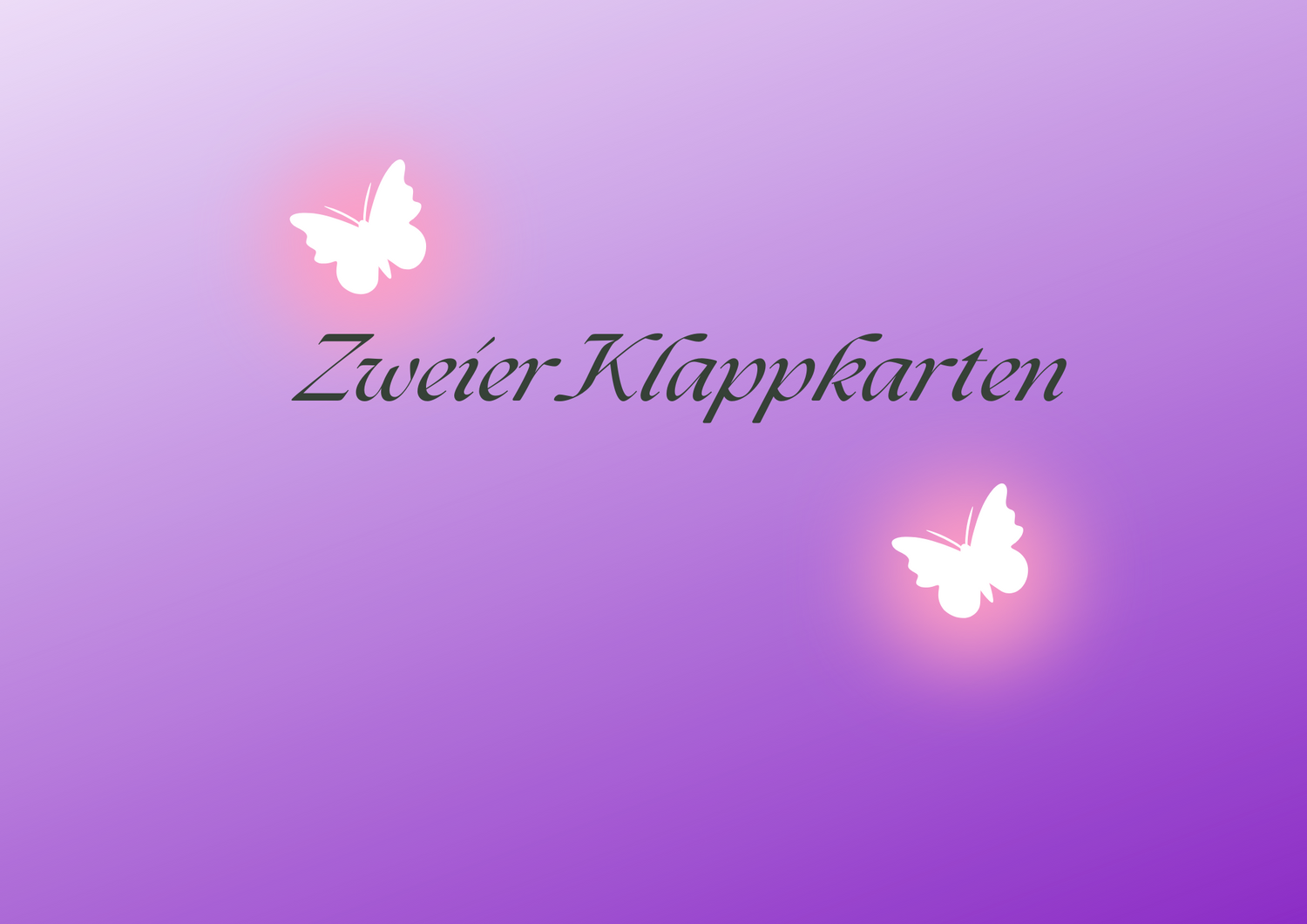 Zweierklappkarte