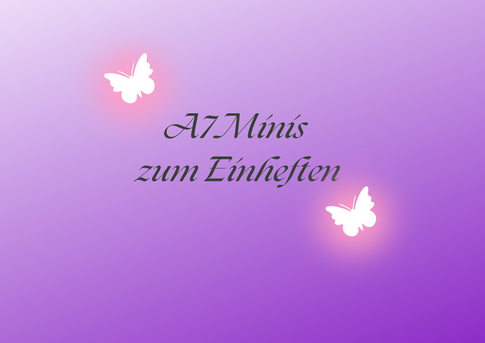 A7 Minis zum Einheften